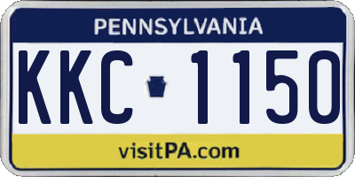 PA license plate KKC1150