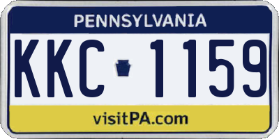 PA license plate KKC1159