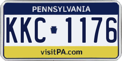 PA license plate KKC1176