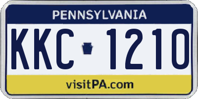 PA license plate KKC1210