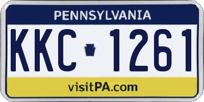 PA license plate KKC1261