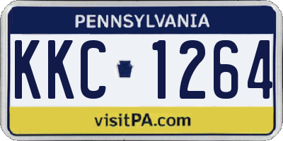 PA license plate KKC1264
