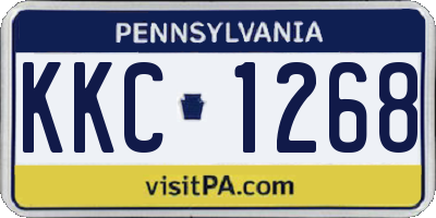 PA license plate KKC1268