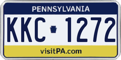 PA license plate KKC1272