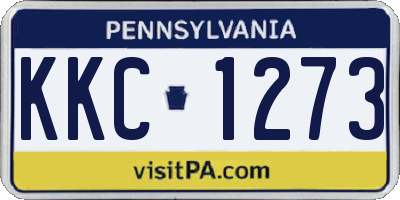 PA license plate KKC1273