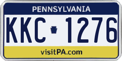 PA license plate KKC1276
