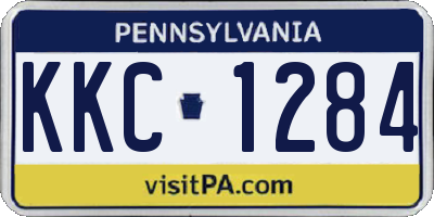 PA license plate KKC1284