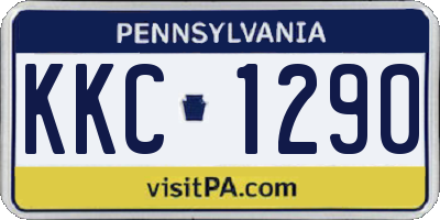 PA license plate KKC1290