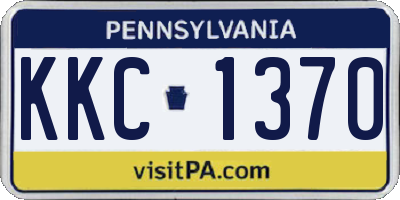 PA license plate KKC1370