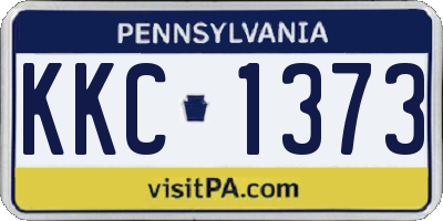 PA license plate KKC1373