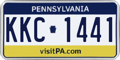 PA license plate KKC1441