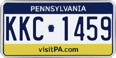 PA license plate KKC1459