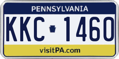 PA license plate KKC1460