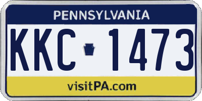 PA license plate KKC1473