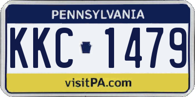PA license plate KKC1479