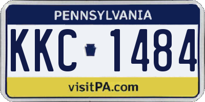 PA license plate KKC1484
