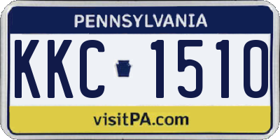 PA license plate KKC1510
