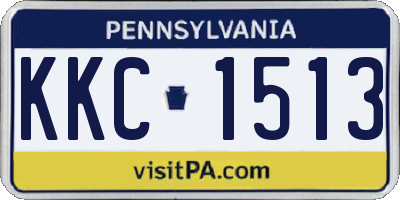 PA license plate KKC1513