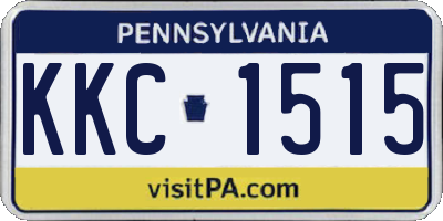 PA license plate KKC1515