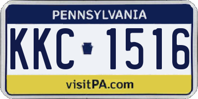 PA license plate KKC1516