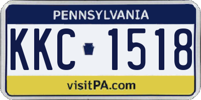 PA license plate KKC1518