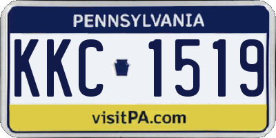 PA license plate KKC1519