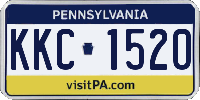 PA license plate KKC1520
