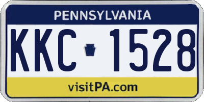 PA license plate KKC1528