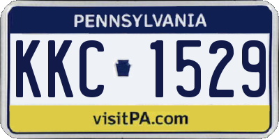 PA license plate KKC1529