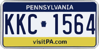 PA license plate KKC1564