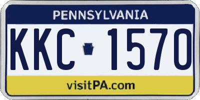 PA license plate KKC1570