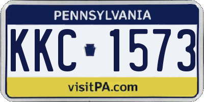 PA license plate KKC1573