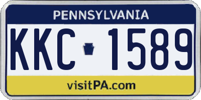 PA license plate KKC1589