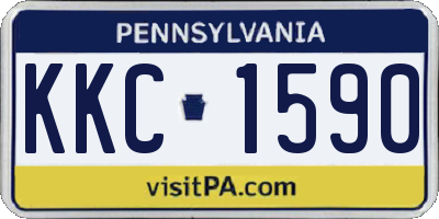 PA license plate KKC1590