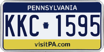 PA license plate KKC1595