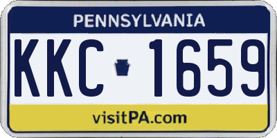 PA license plate KKC1659