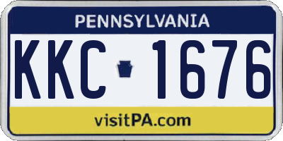 PA license plate KKC1676