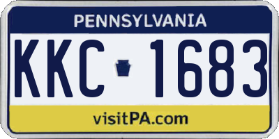 PA license plate KKC1683