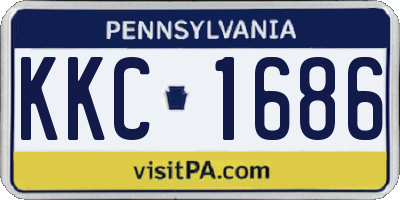 PA license plate KKC1686