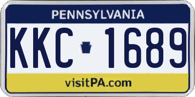 PA license plate KKC1689