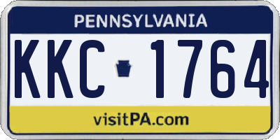 PA license plate KKC1764
