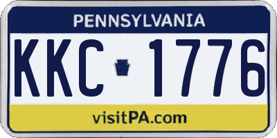 PA license plate KKC1776