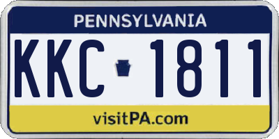 PA license plate KKC1811