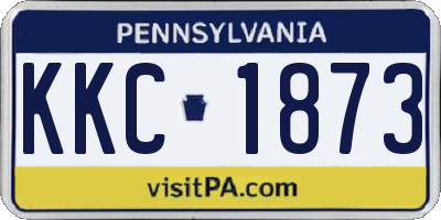 PA license plate KKC1873