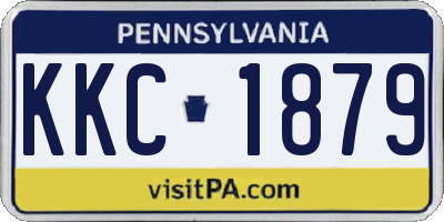 PA license plate KKC1879