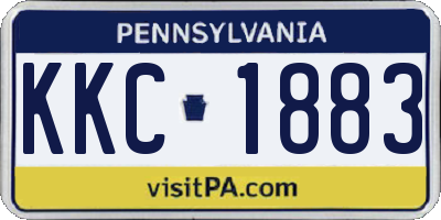PA license plate KKC1883