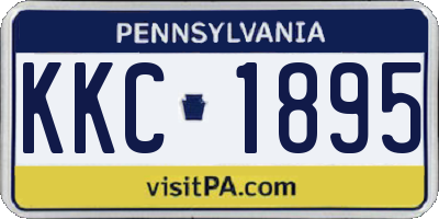 PA license plate KKC1895