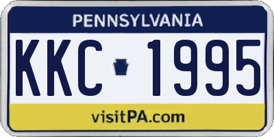 PA license plate KKC1995