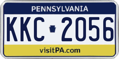 PA license plate KKC2056