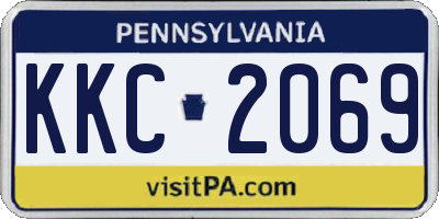 PA license plate KKC2069